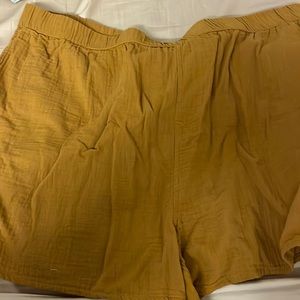 Target Universal Thread Burnt Orange Linen Shorts